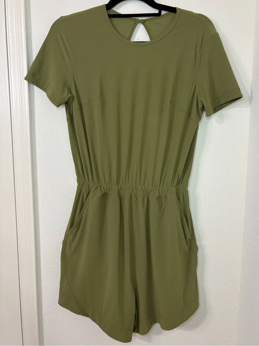 Lululemon Lightweight High-Neck Romper Bronze Green size 6